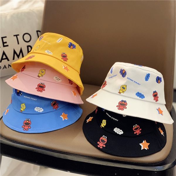 

children's summer sun protection autumn bucket bucket thin baby fisherman hat baby girl boy sun hat cute super cute fashion, Blue;gray
