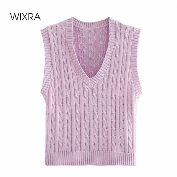 

wixra slim sweater vest new basic v-neck solid summer autumn sleeveless female knitting streetwear, White;black
