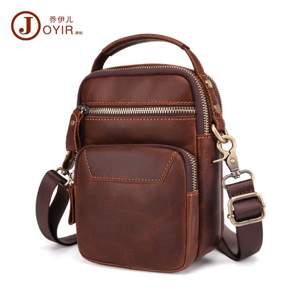 

retro men's single-shoulder bag casual outdoor fashion men's real-leather bag new products shoulder