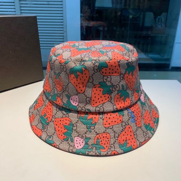 

2020 new fashion print summer designer hat women men panama bucket cap print of the design flat visor fisherman hat wide-brimmed hat, Blue;gray