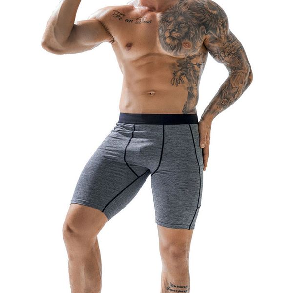 

mens sports shorts with pockets man gym fitness training compression running basketball tights shorts, White;black