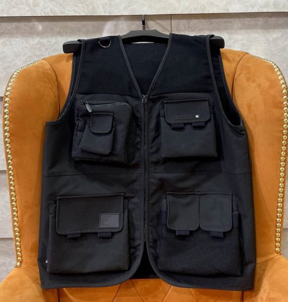 

2020 италия париж мульти карман функциональная тенденция инструментов running vest мода мужчины женщины пара outwear свободный корабль zdlb0, Black;brown