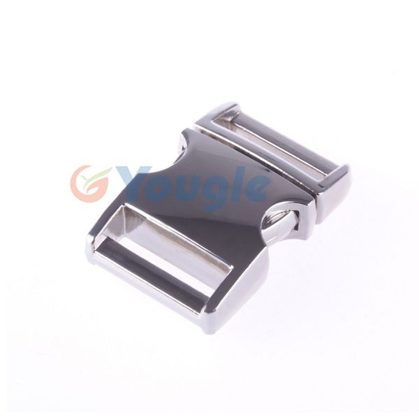 

5 pcs/lot metal curved " 20mm wedding slot side release buckle buckles paracord bracelet dog collar bag fedex free