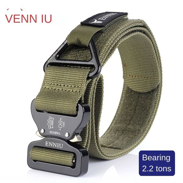 

pu110 enniu aviation aluminum buckle outdoor tactics men'straining enniu outer aviation nylon outband belt loadrescue vertical safety n, Black;brown