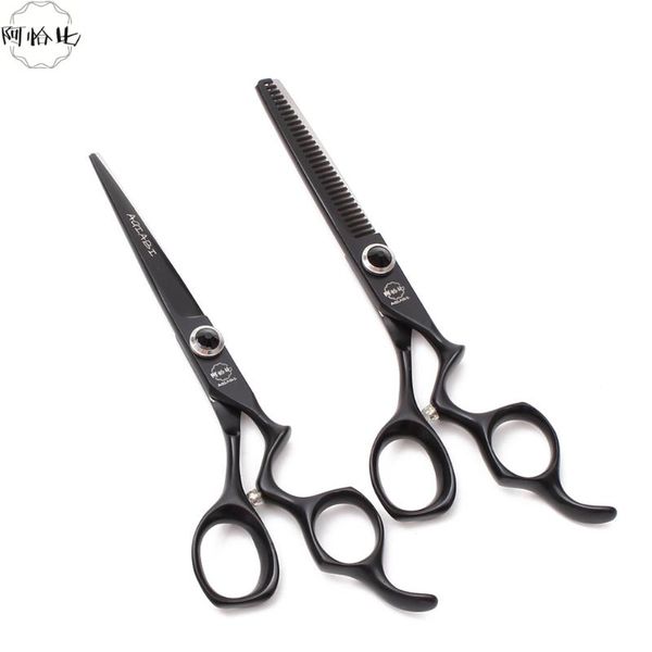 

5.5" 440c aqiabi professional hairdresser's scissors straight shears hair thinning shears salon hair scissors barber shop a9016