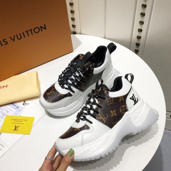 

designer luxury women's casual fashion shoes, women's outdoor casual shoes, leather material, original box 31, Black