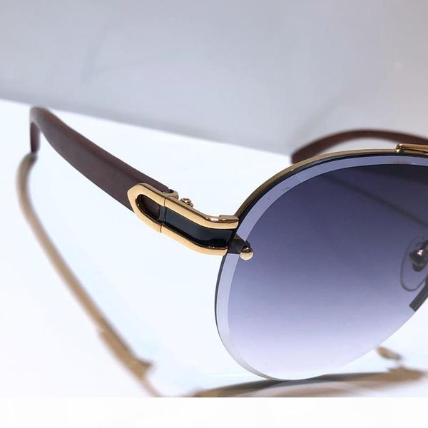 

k 8200986 sunglasses for men oval oval frame popular uv400 wood legs men designer sunglasses oversized vintage retro style come with ca, White;black