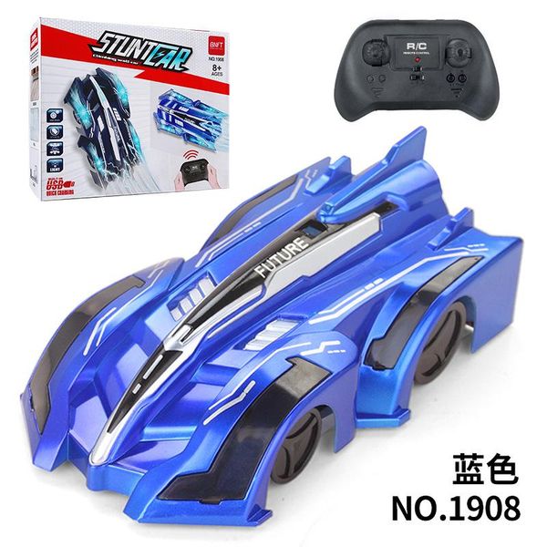 

children's rc vehicle 2.4g infrared remote control car 360 rotation cool light climb wall land dual mode for kids gift 09