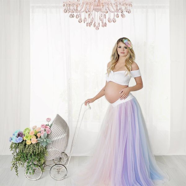 

maternity pgraphy rainbow tulle dress outfits maternity rainbow tulle skirt outfits pregnant sweet heart &rainbow skirt, White