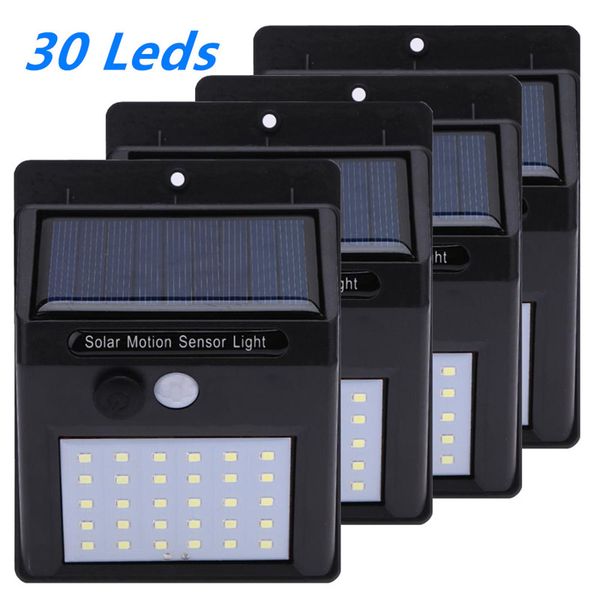 

30 led lamp solar garland power lamp pir motion sensor wall light outdoor solar lighting waterproof energy garden light