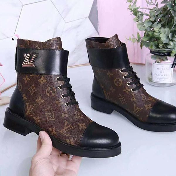 

winter womens ankle boots ladies boots leather fashion boots plus size luxury chaussures de femme wonderland flat ranger, Black