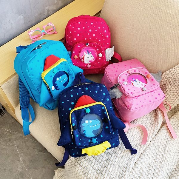 

fltml 2019 new 2-5-year-old children er tong bao er tong bao children's backpack backpack kindergarten children's bag unicorn dino