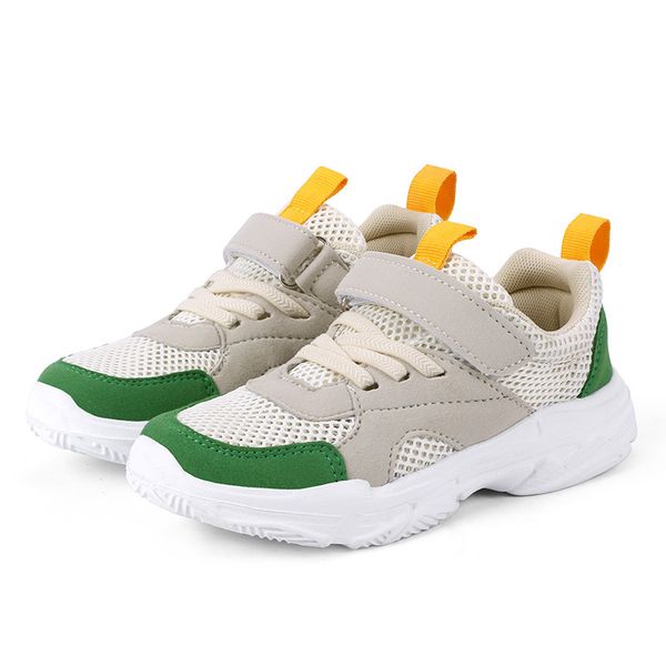 

new kids кроссовки для мальчиков девочек кроссовки мода повседневная дышащая сетка обувь детская спорт дети большой кроссовки, Black