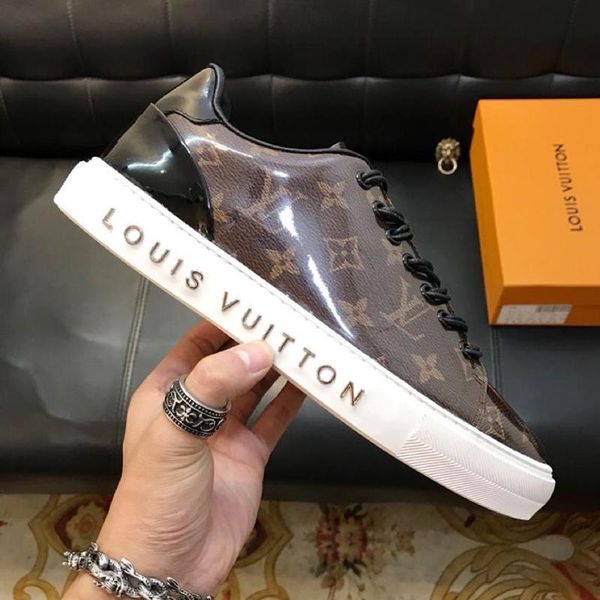 

mens shoes with original box calzado deportivo para hombre lace up men shoes casual new arrival fashion style casual shoes for men fast ship, Black
