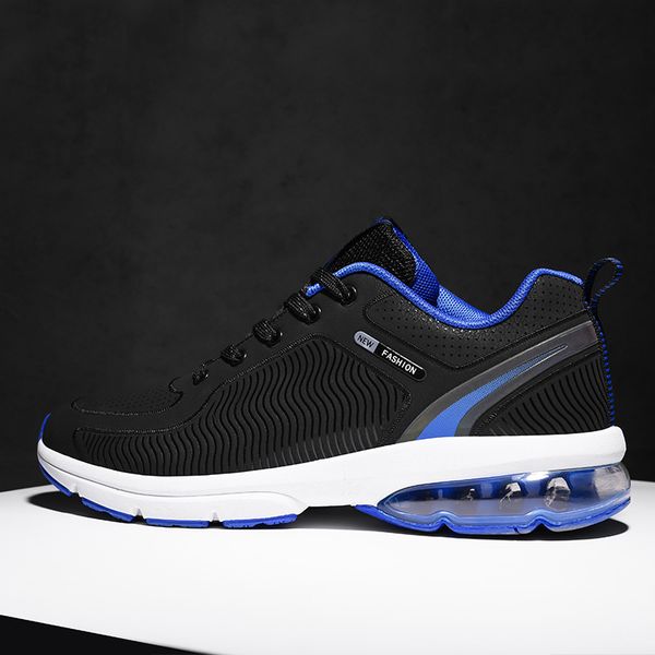 

senta max running shoes for men cushioning sport outdoor jogging sneakers comfortable breathable for men air running shoes, Black