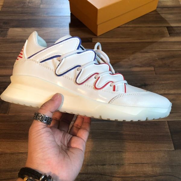 

размер 38-45 роскошных мужская обувь высокого класса платформы дизайнера с коробкой, удобная и дышащая увеличение донные спортивная обувь 17