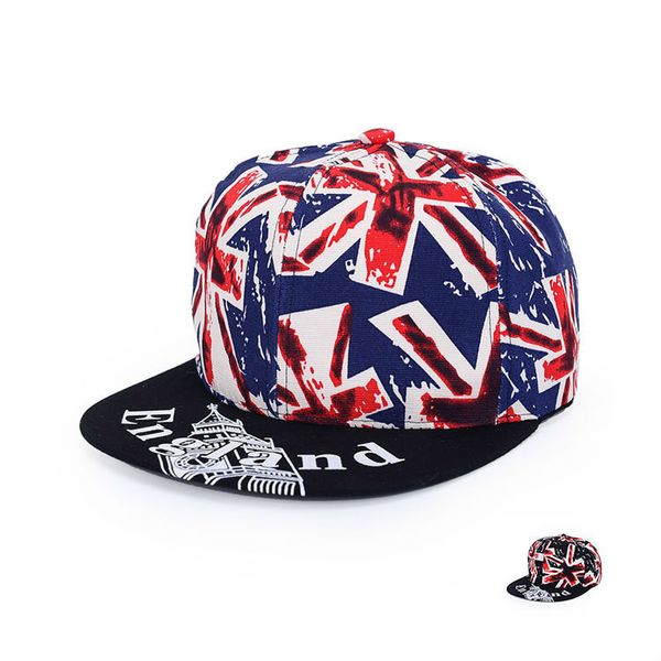 

hip-hop mens women snapback hats british flag printing flat-brimmed fitted sunscreen outdoor hat baseball cap with scuba diver, Black;white