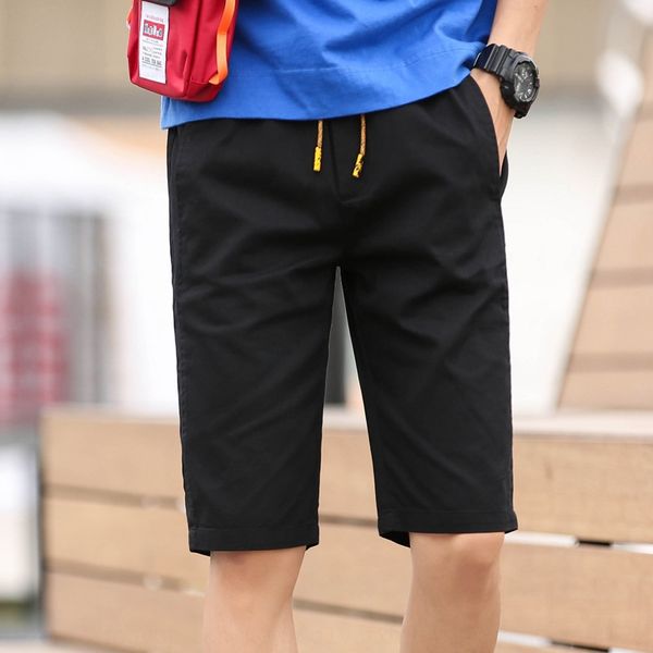 

2020 men's casual beach summer beach new cotton breathable comfortable multi-pocket sports casual pants lace-up shorts thin pants