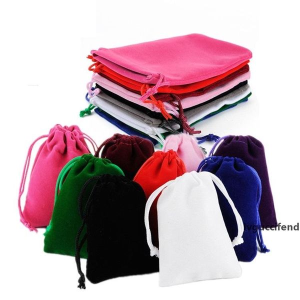 

velvet pouches bags drawstring bag jewelry earring necklace size 15cmx20cm lx1063