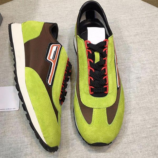 

suede and nylon sneakers men 's shoes new arrival casual footwears vintage sports fashion lace -up men shoes zapatillas h, Black