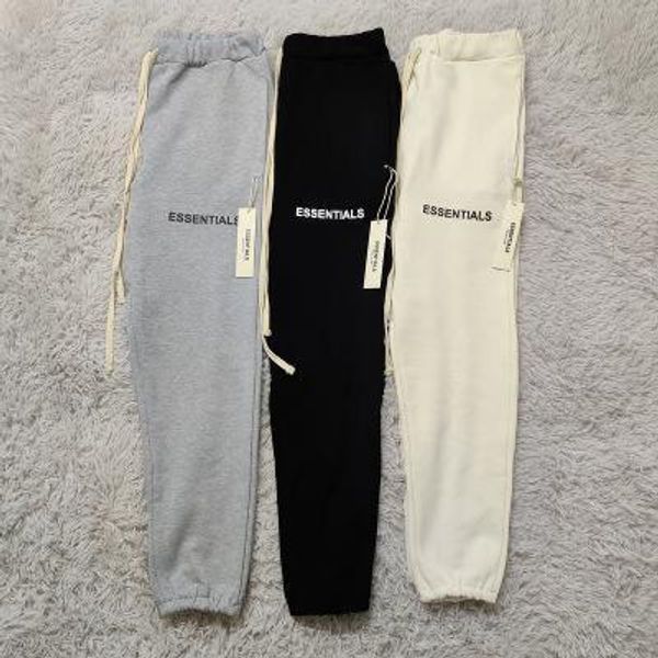 

mens low waist trousers classic basic wild series solid color fashion pants letter print bouquet foot pants, Black