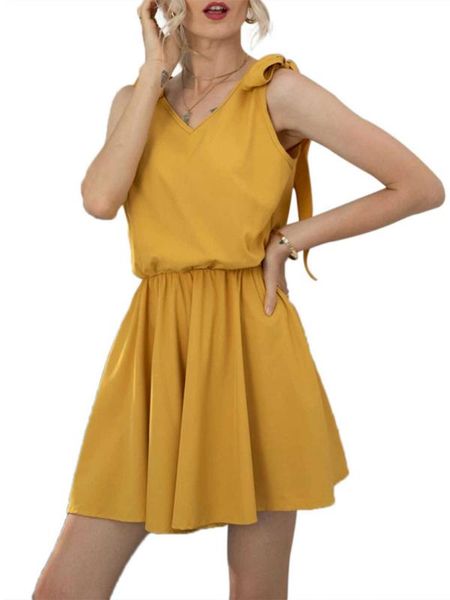 

women one-piece outfit playsuit sleeveless wide leg shorts v-neck bow tie solid color adjustable spaghetti strap playsuit, Black;white
