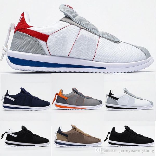 

новый ламар x cortez basic проскользнуть kenny iv кроссовки черный белый серый высокое качество мужские спортивные кроссовки случайных трене, Black