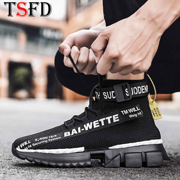 

slip-on men's sneaker platforms running shoes man plus size sports shoes men high sneakers 2020 black male sock trainers v9