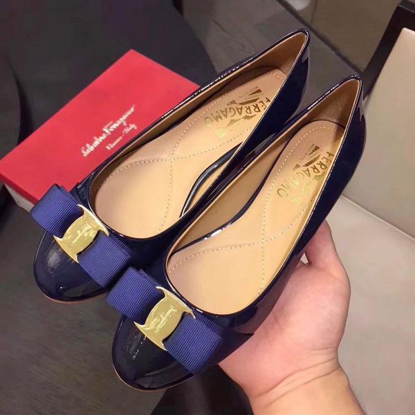 

womens official shoes flat pumps shoes wedding boat basic leather pump stivali moda per donna varina ballet flat luxury pumps, Black