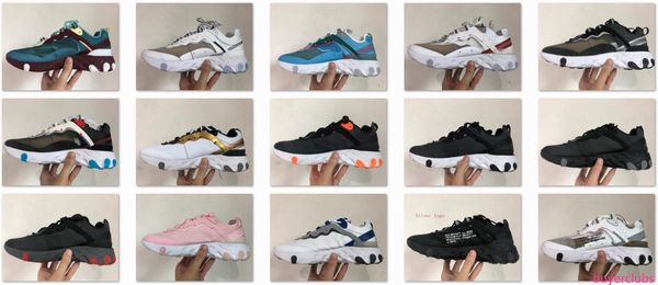 

2019 brand quality epic react element upcoming elemental reaction 87 undercover men women designer running sneakers 55 & 87f0a8#, Black;green