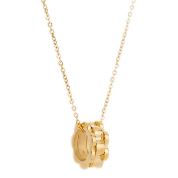 

gold-color 316l stainless steel charms gear pendants necklaces jewelry, Silver