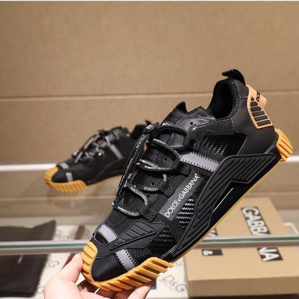 

0087 brand designer high-quality men's casual sports shoes, outdoor casual shoes, with original box packaging size 38--45, Black