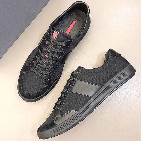 

new highquality mens sneakers, mens leather laceup breathable soft autumn casual flat sneakers simple fashion sneakers loafers with orig qwa, Black
