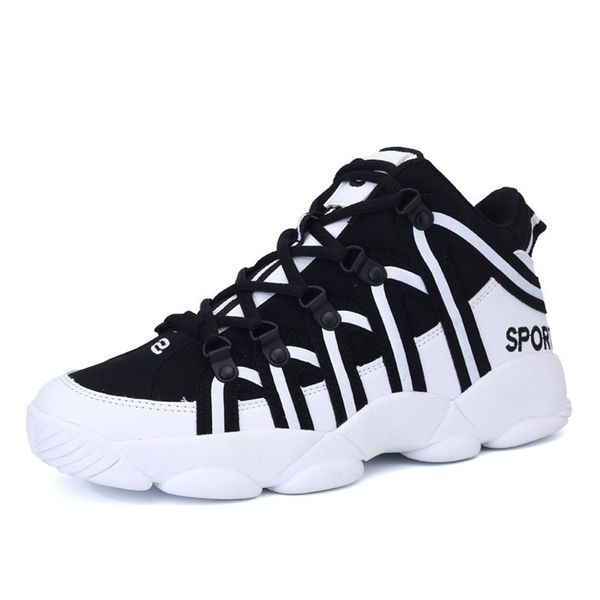 

7cm elevator men leather shoes invisible height increased lace-up men casual trend sneakers mens designer flats shoe35-45, Black