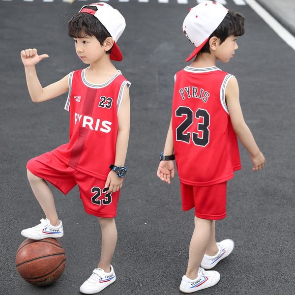 

basket children's ball wear children's 2020 new boys' vest sports summer wear 2020 new basketball suit two-piece suit