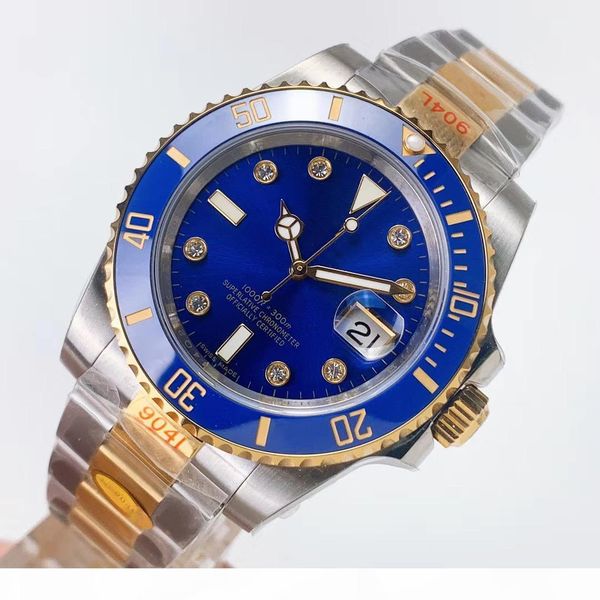 

g orologio di lusso коммутируемого инкрустированные с mosan diamonds 904l диаметр 40 мм 2836 3135 автоматическое механическое движение дизай, Slivery;brown