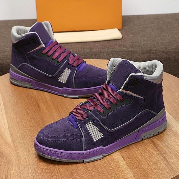 

trainer sneaker mid -men 's shoes fast delivery outdoor walking lightweight luxury shoes lace -up breathable men shoes manner schu, Black