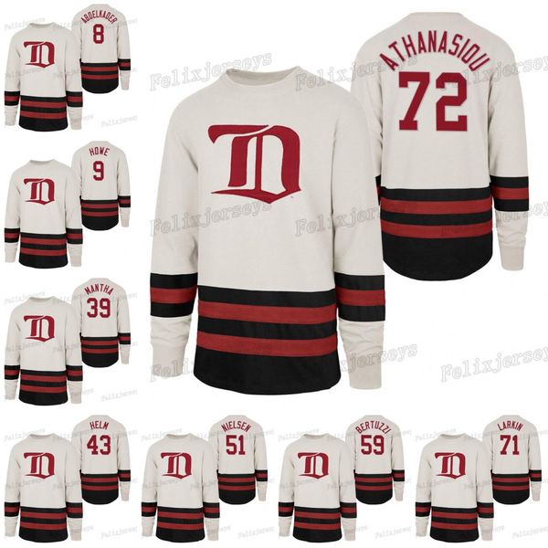 

andreas athanasiou detroit red wings joe hicketts justin abdelkader steve yzerman patrik nemeth anthony mantha dylan larkin hockey jersey, Black;red