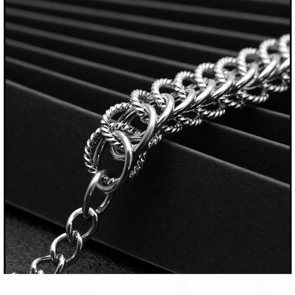 

new cool men's stainless steel bracelet hip hop europe and america jewelry steel color circle popular jewelry wholesale, Golden;silver