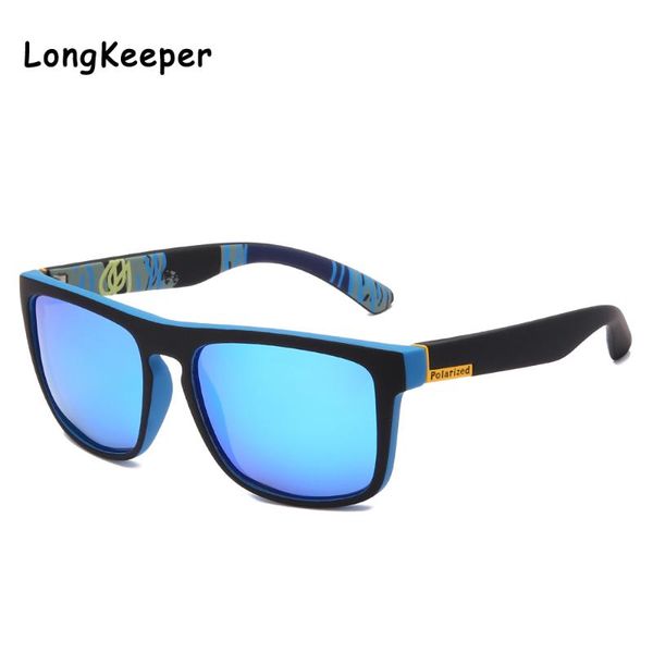 

2020 square polarized sunglasses men mirror ultralight glasses sport fishing sun glasses male uv400 driver shades coating oculos, White;black