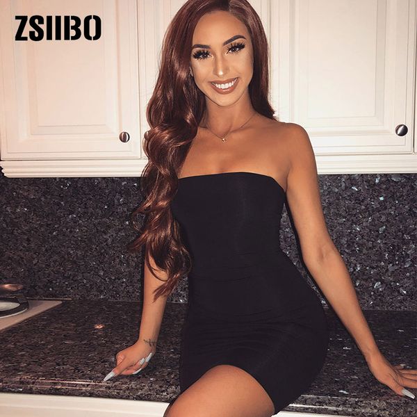 

summer short club nightclub dresses for women clothes strapless tube mini dress woman clothing dropshipping sundress, Black;gray