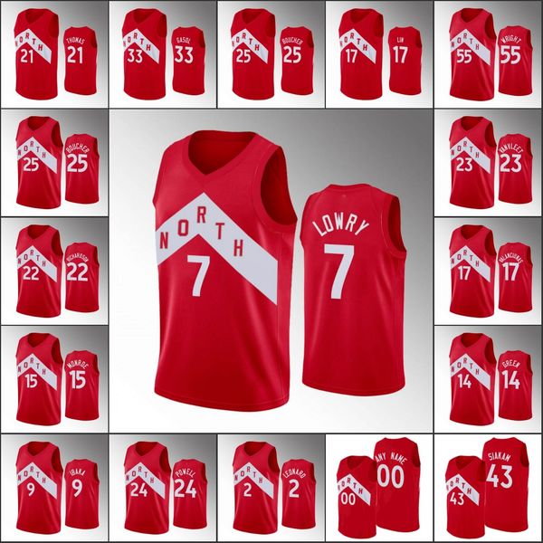 

toronto raptors men kyle lowry pascal siakam fred vanvleet kawhi leonard earned nba custom red jersey, Black