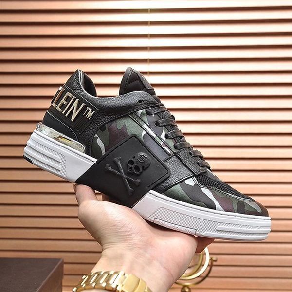 

fashion men shoes luxury rubber sole phantom kick $lo -camouflage lace -up mens sneakers zapatos para hombre men shoes casual style sale, Black