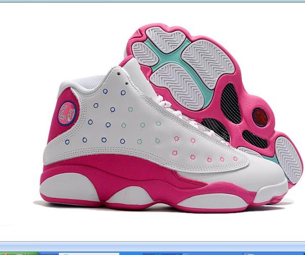 

2020 13s new arrival high white peach blue women outdoor shoes size 36-40