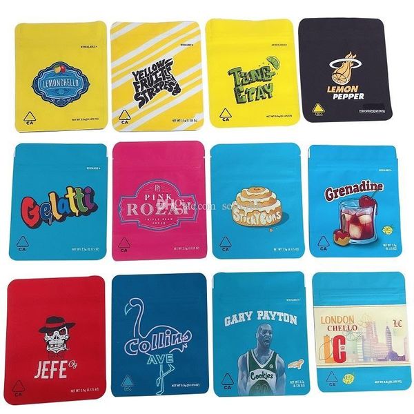 

new cookies bag 3.5g 1 8 california lomon pepper londonchello yellow fruit stripes packaging bags dry herb home2001 opjms