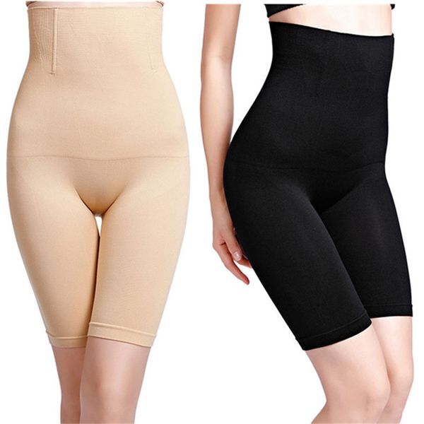 

high women high waist shaping panties breathable body shaper slimming tummy panty shapers drop shipping good quality, Black