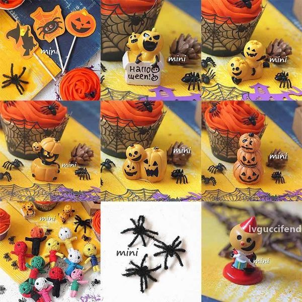 

halloween spiders cobweb pumpkin cupcake wrappers cartoon 11 designs paper silicone doll festival decoration cake accessories 08