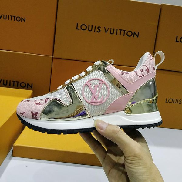 

мода женская обувь спорт дышащие открытом воздухе спортивный chaussures налейте femmes женская обувь мода luxury design run away sneaker lux, Black