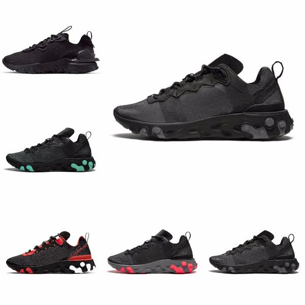 

new ashion react element running shoes fo men women light bone triple black royal solar team red mens trainers sports sneaker runner s#07307