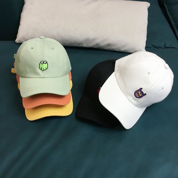 

s1y9i hat women's embroidered baseball korean style new cartoon embroidery baseball fashion trendsetter cap outdoor sunshade curved cor, Blue;gray